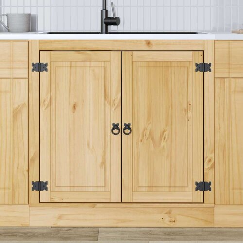  Cabinet s pohranom Med 80 x 46 x 81 5 cm Čvrsto borovo drvo Slike