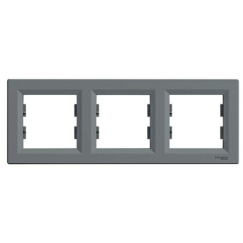 Schneider Electric Asfora Okvir (Siva, Izvedba serije: 3-struko, Plastika) Slike
