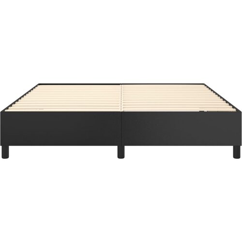  Okvir za krevet s oprugom crni 180x200 cm od umjetne kože Slike