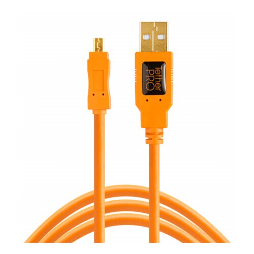 Tethertools USB kabel USB-mini-B vtič\, USB-A vtič 4.60 m oranžna CU8015-ORG, (20417254) Cene