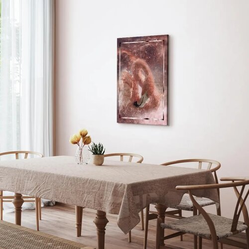  Slika - Space Flamingo (1 Part) Vertical 20x30 Premium Print Slike