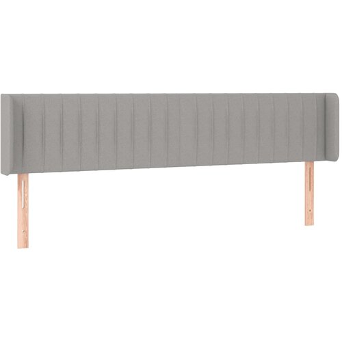 Maison Chic Vzglavna omarica - Nočna omarica - Posteljna omarica z ušesi svetlo sivo 163x16x78/88 cm blago, (21710071) Cene