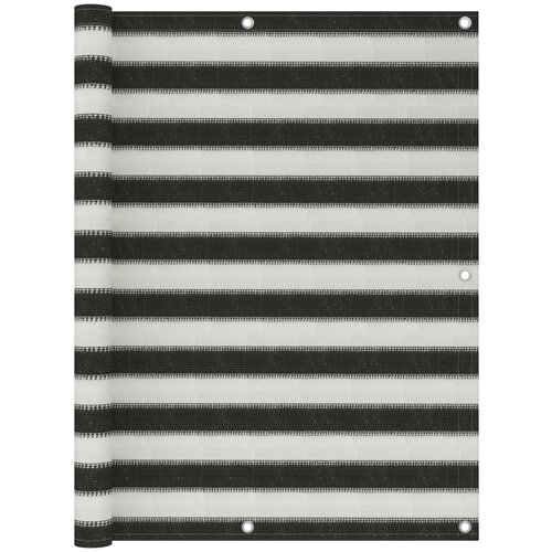 VidaXL balkonski zastor HDPE 120 x 300 cm antracit i bijeli Slike