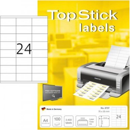 Herma Univerzalne etikete Topstick 8737, (70 x 35 mm), 100/1 Slike