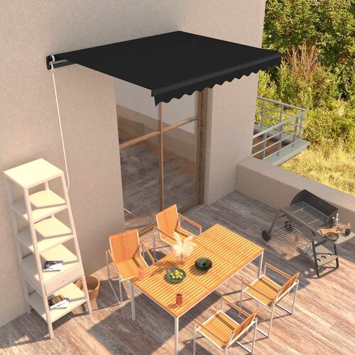 Tenda na ručno uvlačenje 350 x 250 cm antracit Cijene