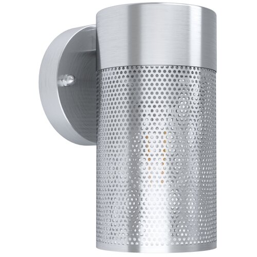 Eglo fantecolo spoljna zidna lampa/1, e27, 40w, ip44, nehrđajući čelik/staklo Slike