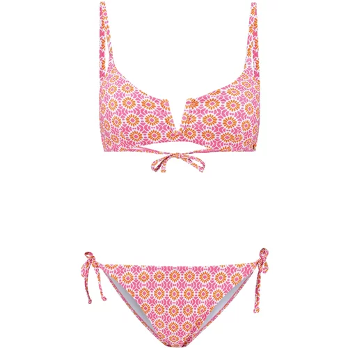 Shiwi Bikini 'Leah' narančasta / roza / prljavo bijela