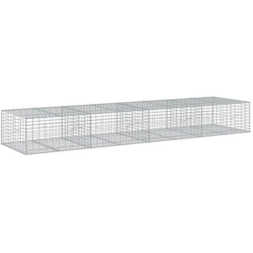 vidaXL Gabionska košara s poklopcem 400x100x50 cm pocinčano željezo Cene