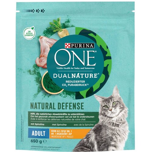 Purina ONE Dual Nature Adult s pi&scaron;čancem in spirulino - Varčno pakiranje: 2 x 650 g Cijene