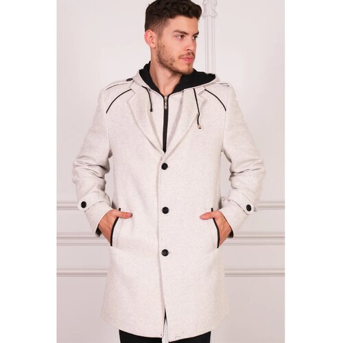 Dewberry PLT8401 MEN'S COAT-LIGHT PATTERNED BEIGE Cene