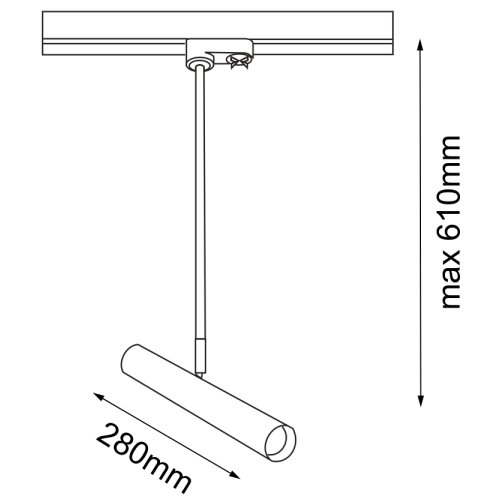  Amplex 8881 - Luster na stalku za &amp;scaron;inski sistem AKADI 1xGU10-MR11/15W/230V Slike