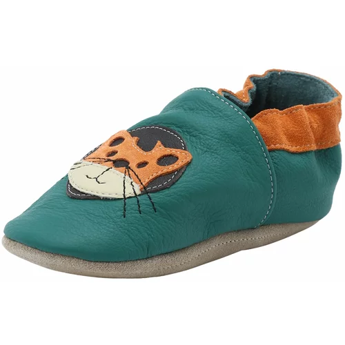 Beck Dječje cipele za hodanje 'Kleiner Tiger' smaragdno zelena / narančasta / crna