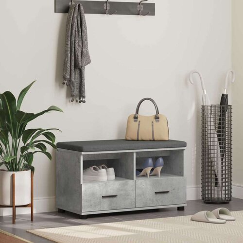  Haldna klop z blazino s predalom Betonsko siva 80 x 38 x 46 cm, (5000155687) Cene