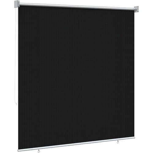  Vanjska roleta 90% blokada UV zraka Crna 140 x 140 cm HDPE Slike