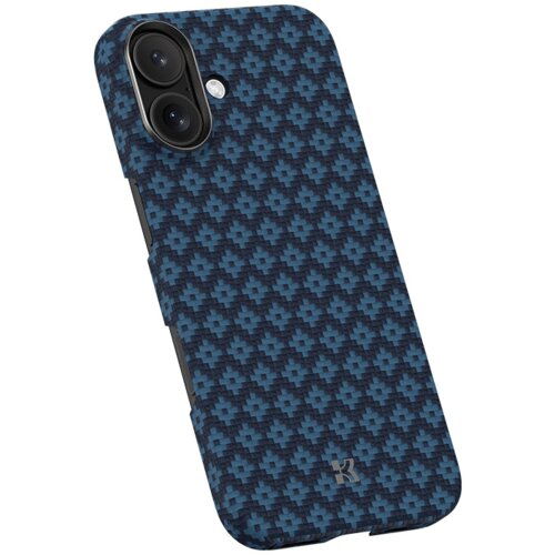 Benks Magnetic Air Armor Grid Kevlar maska s metalnim okvirom 600D za iPhone 17 plava Slike