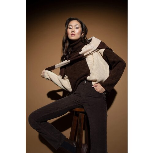 Defacto Relax Fit Half Turtleneck Thessaloniki Fabric Pullover Slike