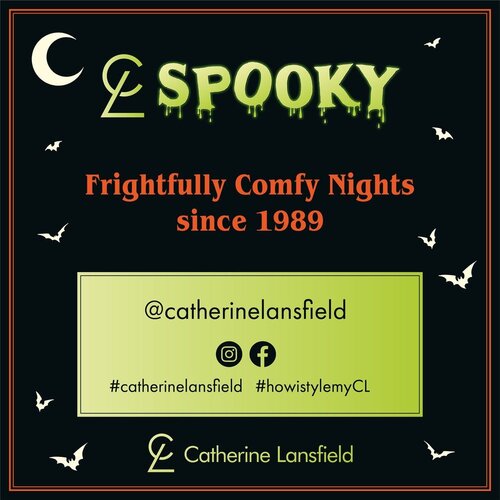 Catherine Lansfield Modra/oranžna posteljnina za zakonsko posteljo 200x200 cm Halloween Pumpkins &amp;ndash; Slike