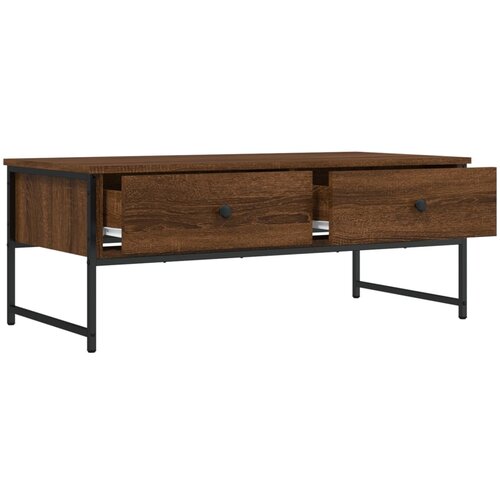  Stolić za kavu boja hrasta 101x49x39,5 cm konstruirano drvo Smeđa Slike
