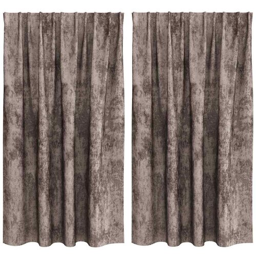  Bar&amp;scaron;unaste zavjese 2 pcs Boja cappuccina 140 x 140 cm Bar&amp;scaron;un Slike