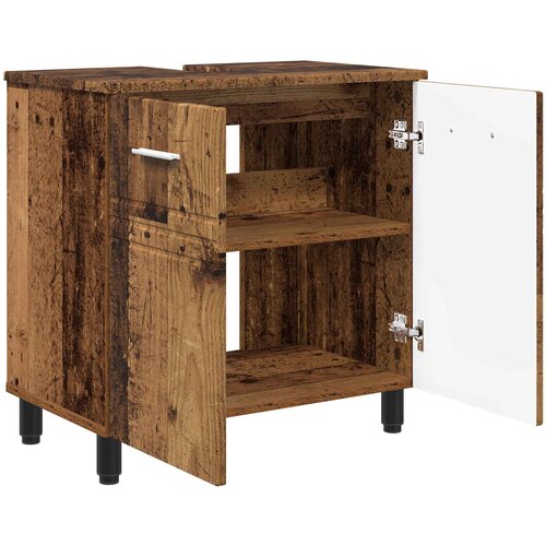  Toaletna jedinica Staro drvo 60 x 35 x 60 cm Konstruirano drvo Slike