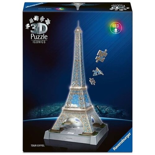 Ravensburger 3D puzzle Ajfelov toranj sa svetlom 216 delova 16,5 x 16,5 x 44 cm 12-99 godina Slike