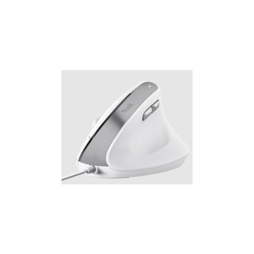 Trust Bayo II ergonomski miš,žičani, 2400 dpi, silent tipke, bijeli Cijene