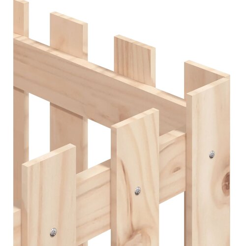  Vrtna sadilica s izgledom ograde 40x40x40 cm masivna borovina Slike