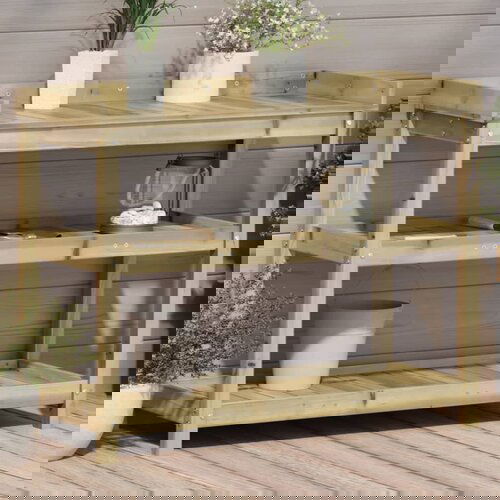 Furnova Miza za sajenje s policami 108x45x86,5 cm impreg. borovina, (21920982) Slike