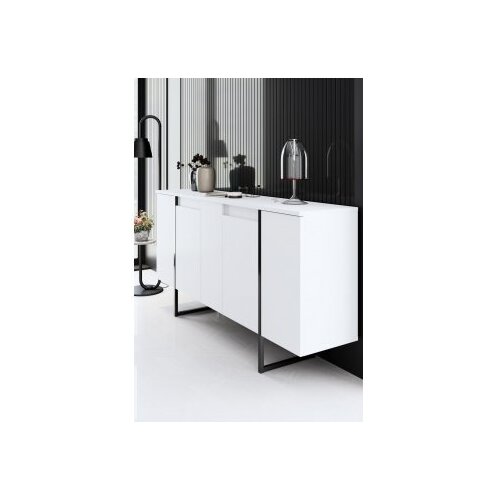 Hanah home komoda luxe white black Slike