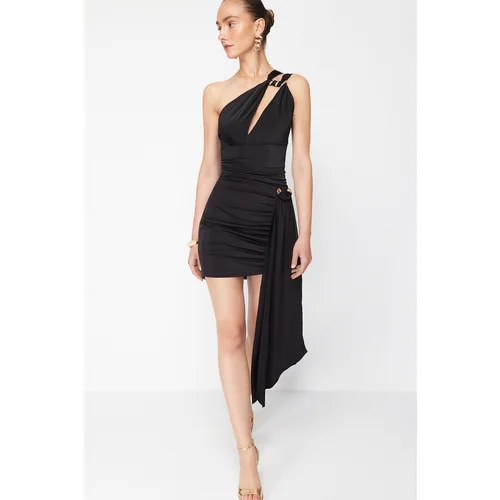 Trendyol X Zeynep Tosun Black Knitted Accessory Detailed Skirt Trendyol X Zeynep Tosun Black Knitted Accessory Detailed Skirt