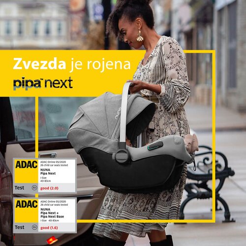 Nuna dječja autosjedalica pipa&amp;trade; next i-size 0+ (0-13 kg) granite Slike