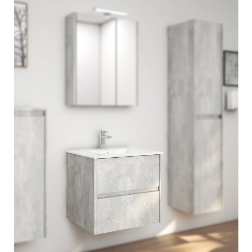 SENEX Kupaonički ormarić donji dio DRINA BETON 60 KG2160 Slike