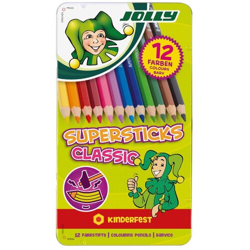 Jolly Bojice drvene Kinderfest Classic 12/1, u metalnoj kutiji Cene