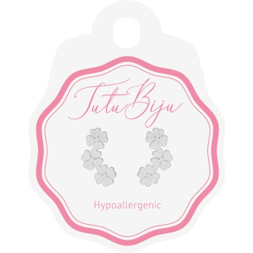 Tutu Biju nau&amp;scaron;nice CLOVER 15 MM WHITE BRONZE TCL150B020 Slike