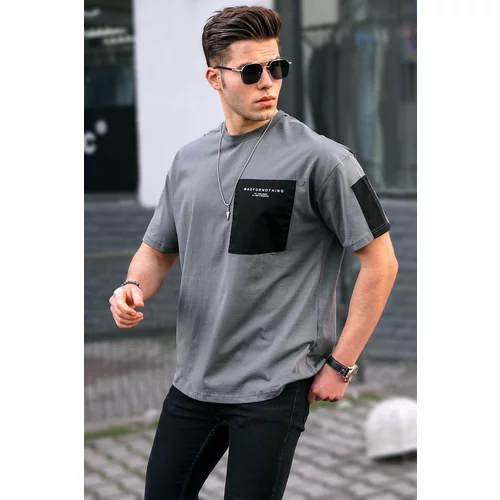 Madmext T-Shirt - Gray - Regular fit