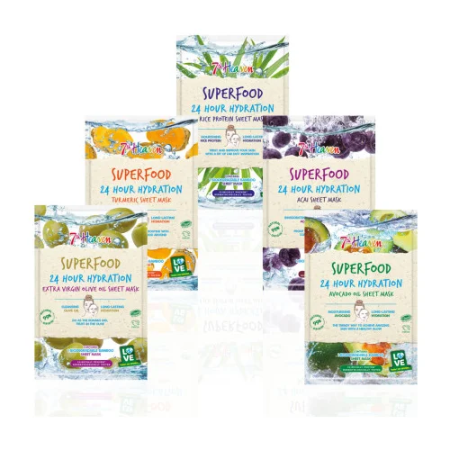 Montagne Jeunesse (7th Heaven) Montagne Jeunesse set negovalnih mask - Superfood Masks Bundle