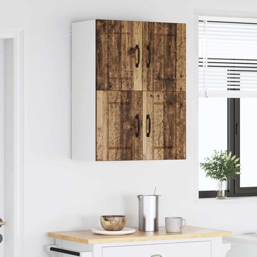  Ormar za Zid Lucca 2 pcs Staro drvo 60 x 31 x 40 cm Slike