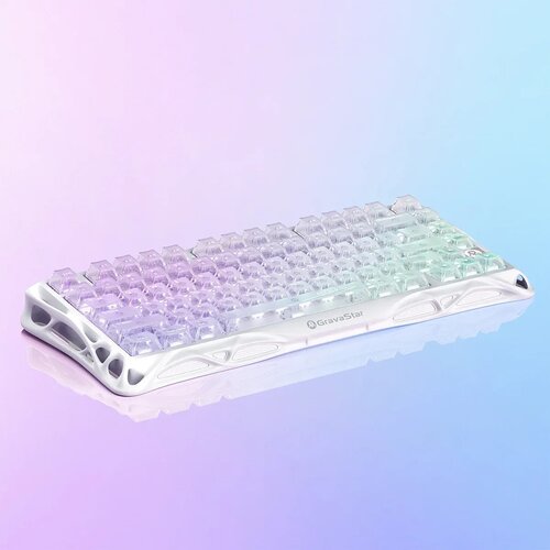 Gravastar GravaStar Mercury K1 Lite 75% Wireless Mechanical Gaming Keyboard Crystal Aurora/Hot-swap/Shine-through keycaps/BSUN linear switches Slike