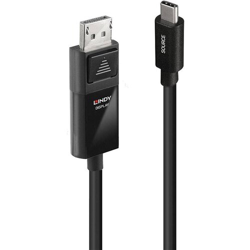 Lindy USB-C&reg;-Display kabel USB-C&reg; vtič\, DisplayPort vtič 2.00 m črna 43342, (20561840) Cene