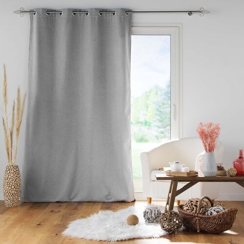 Douceur d int&amp;eacute;rieur Svijetlo siva zavjesa sa zvučnom izolacijom 140x260 cm Jupiter &amp;ndash; Slike