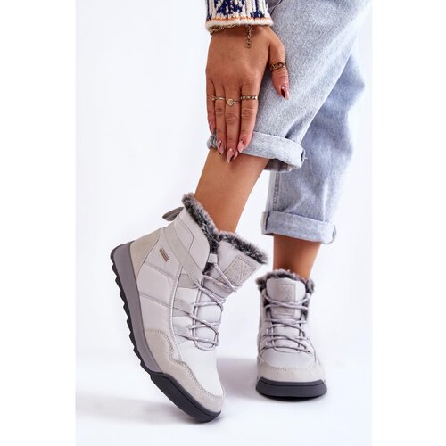 Kesi Women's Insulated Snow Boots Cross Jeans KK2R4015C Grey Slike
