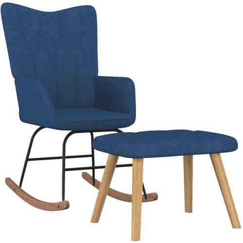  Gugalni stol s stolčkom modro blago, (20939385) Slike