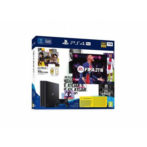 Sony Playstation 4 Pro PS4 1TB crna konzola + FIFA 21 Slike