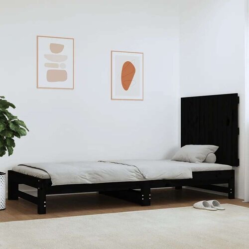  Uzglavlje za krevet Crno 82 5x3x60 cm od masivne borovine Cene