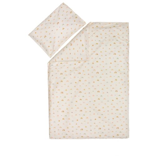 Fillikid navlaka za posteljinu 2 dijela 100x140 cm Rainbows beige Slike