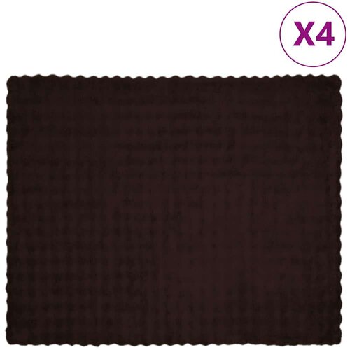  Lažni zec deka 4 pcs Kamel 130 x 150 cm Poliester Slike
