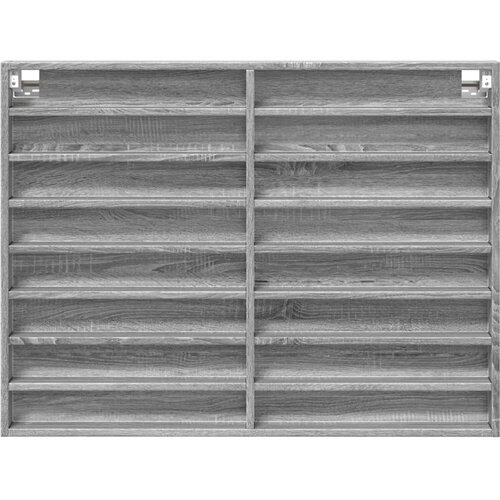  Vitrina boja sivog hrasta sonome 100x8,5x75 cm drvena Slike