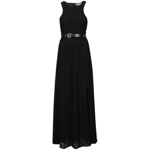 Michael Kors SMOCKED MAXI DRESS Crna Slike