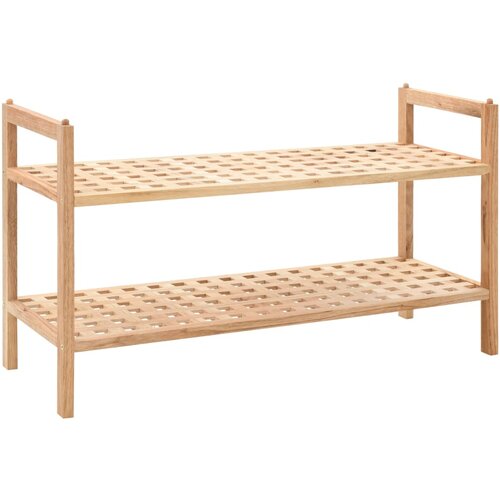 VidaXL Stalak za cipele od masivnog orahovog drva 69 x 26 x 40 cm Slike