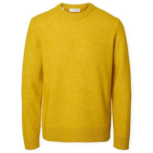 Selected Puloverji Noos Rai Knit - Gold Flake Rumena Slike